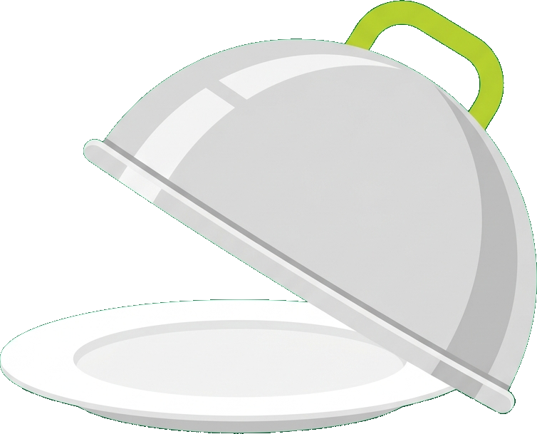 Empty plate cloche